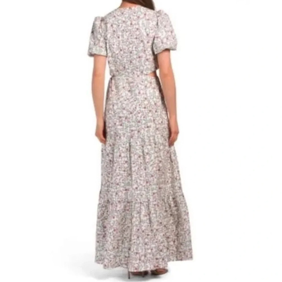 Wayf Plaza Cut Out Size XL TieredFloral Maxi Dress NWT - Picture 2 of 10